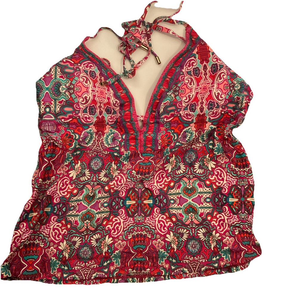 laundry by shelli segal swimsuit Top Paisley Halter Size L